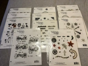 11- Sheets Technique Tuesday Stamp Set - Sheets RETIRED 2005-2007 Rare Lot - Picture 1 of 12