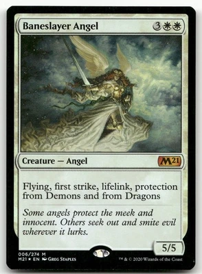 Baneslayer Angel #6 (Foil) (NM) Core Set 2021 M21 Magic MTG - Image 1 of 2