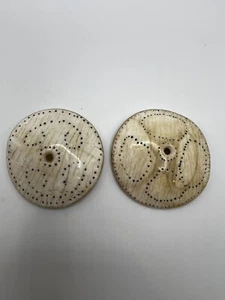 Antique Indian Naga Nagaland Conch Shells Tribal Engraved (2 As pictured Above) - Picture 1 of 8