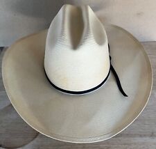 Stetson Cowboy Hat 7/14 8X Genuine Shantung Straw ................