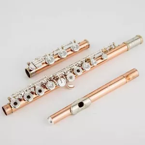 Pearl Professional Phosphor Copper Flute 17 Open Hole B-tail French Button - Picture 1 of 5