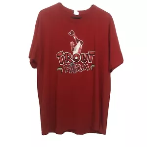 Mike Trout 27 Angels Promotional Trout Farm T-Shirt Men’s XL - Picture 1 of 9