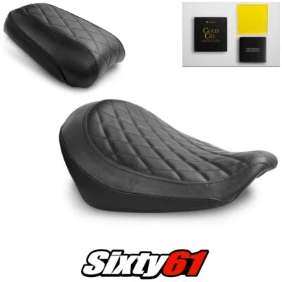 Triumph Thunderbird Storm Seat Covers and Gel 2010-2017 Vintage Black Luimoto - Imagem 1 de 4