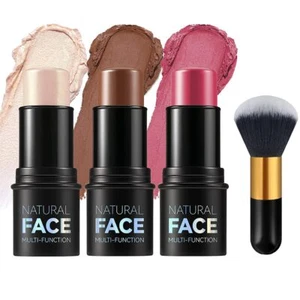 3 Pcs Contour Stick Set Multi Face Makeup Pencil Kit Shades Highlighter Stick... - Picture 1 of 8