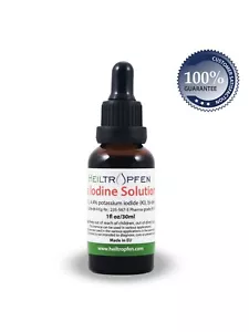 2.2% Lugol's Iodine Solution 1fl Oz (30ml) - High Grade Purity - Free Postage - Picture 1 of 5