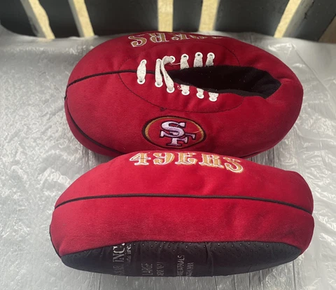 Footgear Men’s SAN FRANCISCO 49RS Slippers Sz 10-11 US Cover