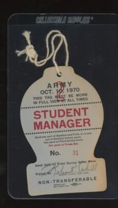 1970 Army Student Manager Pass/ Badge - Picture 1 of 2