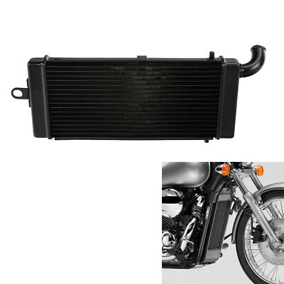 Engine Radiator Cooler Cooling Fit For Honda Shadow Aero 750 VT750 04-09 Black - Image 1 of 4