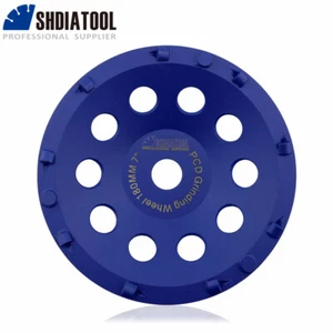 7''/180mm Diamond Grinding Cup Wheel for Removing Epoxy Coating Sanding Discs - Picture 1 of 13