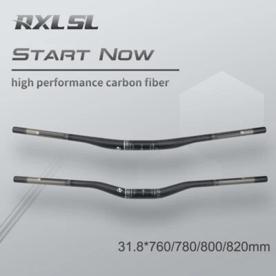 31.8 Manillar MTB Fibra de Carbono Bicicleta de Montaña Manillar Extra Largo 76/78/80/82 Foto 1 de 4