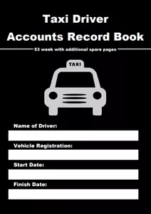 TAXI DRIVER ACCOUNT RECORD BOOK 53 WEEK A5 - Picture 1 of 4
