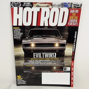 Hot Rod Magazine August 2016 1200 hp Charger Ford GT Camaro Free Shipping - Picture 1 of 9