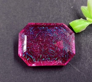 Ópalo ammolita de 72,15 quilates bicolor forma elegante certificada Madagascar piedra preciosa LVI - Imagen 1 de 8