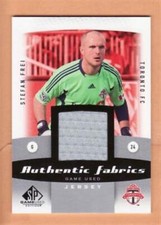2011 SP Game Used MLS Authentic Fabrics #SF Stefan Frei GRAY Jersey GREY Flat SH