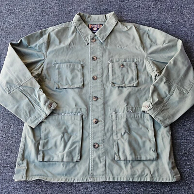 Duluth Trading Shirt Mens Large Shacket Coat 4 Pocket Frill Elbow Patch - Image 1 of 4