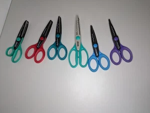 Craft Scissors Scrapbooking Decorative Edge Set of 6-Fiskar & Recollections - Foto 1 di 1