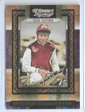 2008 DONRUSS LEGENDS "MUSEUM" STEVE CAUTHEN MIRROR GOLD CARD MC-32 ~ /100 JOCKEY