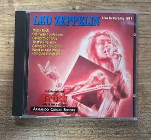 LED ZEPPELIN - Live In Toronto 1971 (CD) Album - Armando Curcio Editore - 1992 - Bild 1 von 5