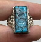 Beautiful solid silver old turquoise stone Intaglio stone Ring