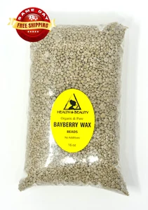 BAYBERRY WAX ORGANIC VEGAN 100% PURE PASTILLES BEADS 16 OZ, 1 LB - Picture 1 of 13