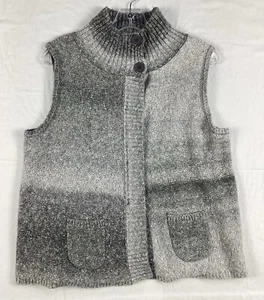 Crystal-Kobe Sweater Vest Women's Size Medium, Gray - Picture 1 of 11