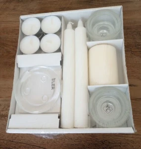 Ikea Fler Candle Set With Glass Holders New In Package - Picture 1 of 8