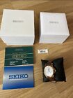 SEIKO Premier SNP096P1 date Silver dial automatic kinetic men's watch- Boxed