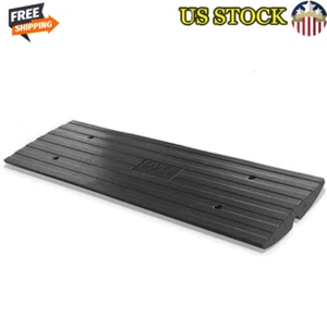 Heavy Duty Rubber Curb Ramp Vehicle Access Garage Loading Dock Scooter Bike New - Picture 1 of 6