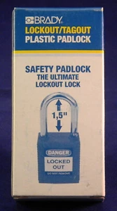 Lockout Tagout Padlock 1.5". Red Color. (Lot of 3) NEW in box. Free Shipping. - Picture 1 of 2