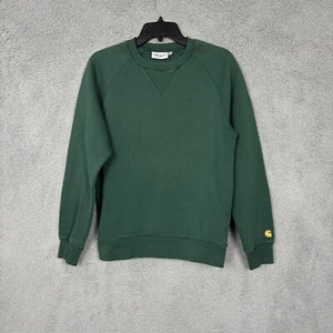 Carhartt Chase Work In Progress Mens XS Green Crew Neck Sweatshirt Pullover - Picture 1 of 13