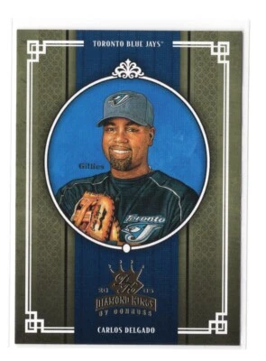 Baseball Card - 2005 Carlos Delgado 240 - Toronto Blue Jays Donruss Diamond King - Image 1 of 2