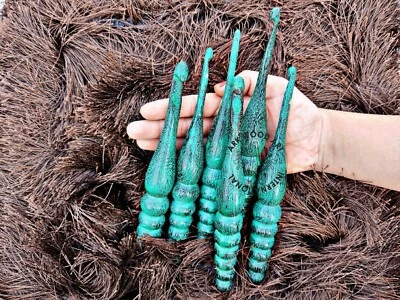 Soft Handle Crochet Hooks Needles Knit Yarn Weave Craft Wood Classic Crocheting - Image 1 of 4