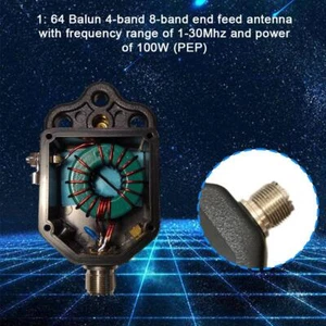 1:64 Balun For 4-Band 8-Band End Fed Antenna Range F5T7 100W 1-30MHz V7Z5~ S8A3 - Zdjęcie 1 z 9