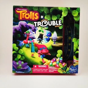 Hasbro DreamWorks Trolls in Trouble Pop-O-Matic Trouble Board Game Complete - Picture 1 of 5