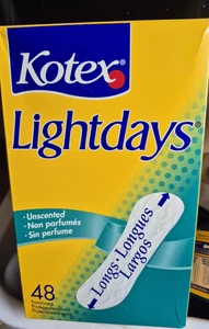 Vintage Kotex Pantiliners Lightdays Longs unparfümiert 48 Stück - Bild 1 von 5