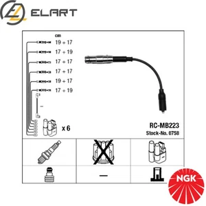 IGNITION CABLE KIT 0758 FOR MERCEDES-BENZ VIANO C-CLASS/Sportscoupe/Sportcoupe - Picture 1 of 11
