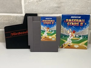 Baseball Stars II 2 NES - Authentic - Cart & MANUAL - TESTED - Picture 1 of 7