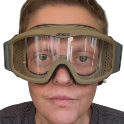 Gafas ESS Profile Desert Tan Profile Google lentes de humo transparentes manga de velocidad Foto 1 de 4