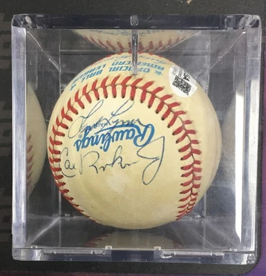 Baltimore Orioles Autographed  Baseball  JSA Cert Ripken, Murray,  Lynn, Weaver - Image 1 of 4