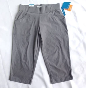 COLUMBIA Active Fit Capri Pants Women Size M Omni-Shield Omni-Shade Gray NWT - Picture 1 of 11