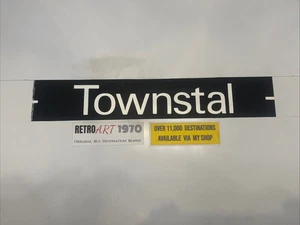 Townstal - Plymouth Dartmouth Devon 267 Bus Destination Blind 31” Gift - Picture 1 of 10