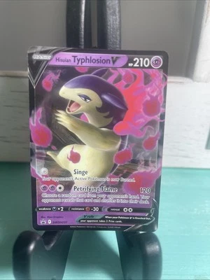 Hisuian Typhlosion V - Black Star Promo SWSH237 Sword Shield Pokemon TCG Card - Image 1 of 4