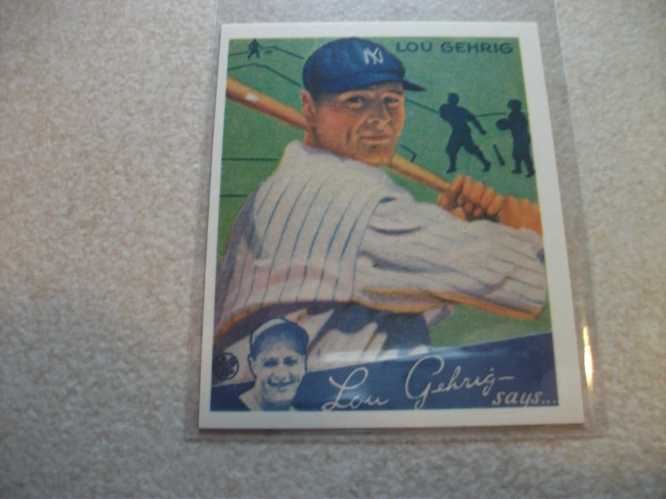 1976 Reimpressão 123 Lou Gehrig 1934 Goudey reimpressão - Imagem 1 de 1