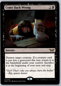 Come Back Wrong (0292) Duskmourn: House of Horror 292 casi nuevo - Imagen 1 de 2