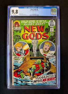 NEW GODS #6 CGC 9.8   Jack Kirby Cover -WHITE PAGES - EXCEL Registration - Image 1 of 3