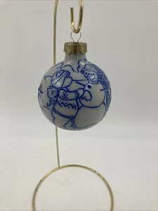 Helen Berg Bär Ente Schneemann Winter Ornament 2003 Salmon Falls Keramik Steinzeug - Bild 1 von 7