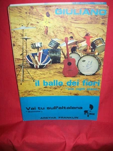 GIULIANO e i NOTTURNI Il ballo dei fiori + ARETHA FRANKLIN 1970 Spartiti BEAT - Imagen 1 de 1