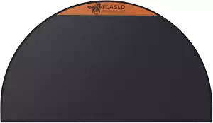 Fireproof Fireplace Mat 24×42Inch Half round Hearth Rug Protects Floors from Spa - Picture 1 of 7