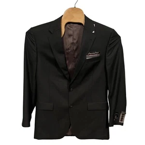 Blazer Traje Chaqueta Jos A Bank Mezcla Imperial Lana Seda Oliva Cuadros 41L 35W - Imagen 1 de 10