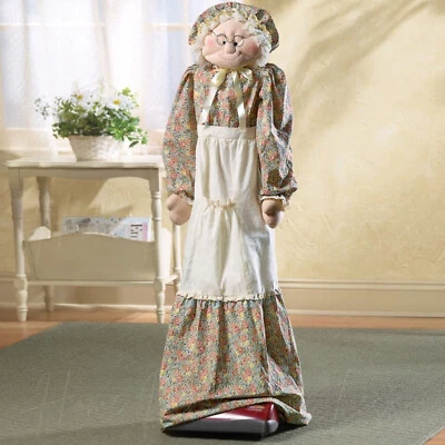 HDFL Primitive Country Grandma Upright Vacuum Cleaner Cover or Broom Cover - 52"H